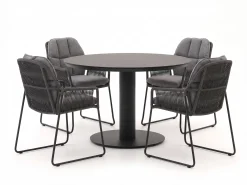 Tierra Outdoor Rivera/La Fonte ø120cm dining tuinset 5-delig