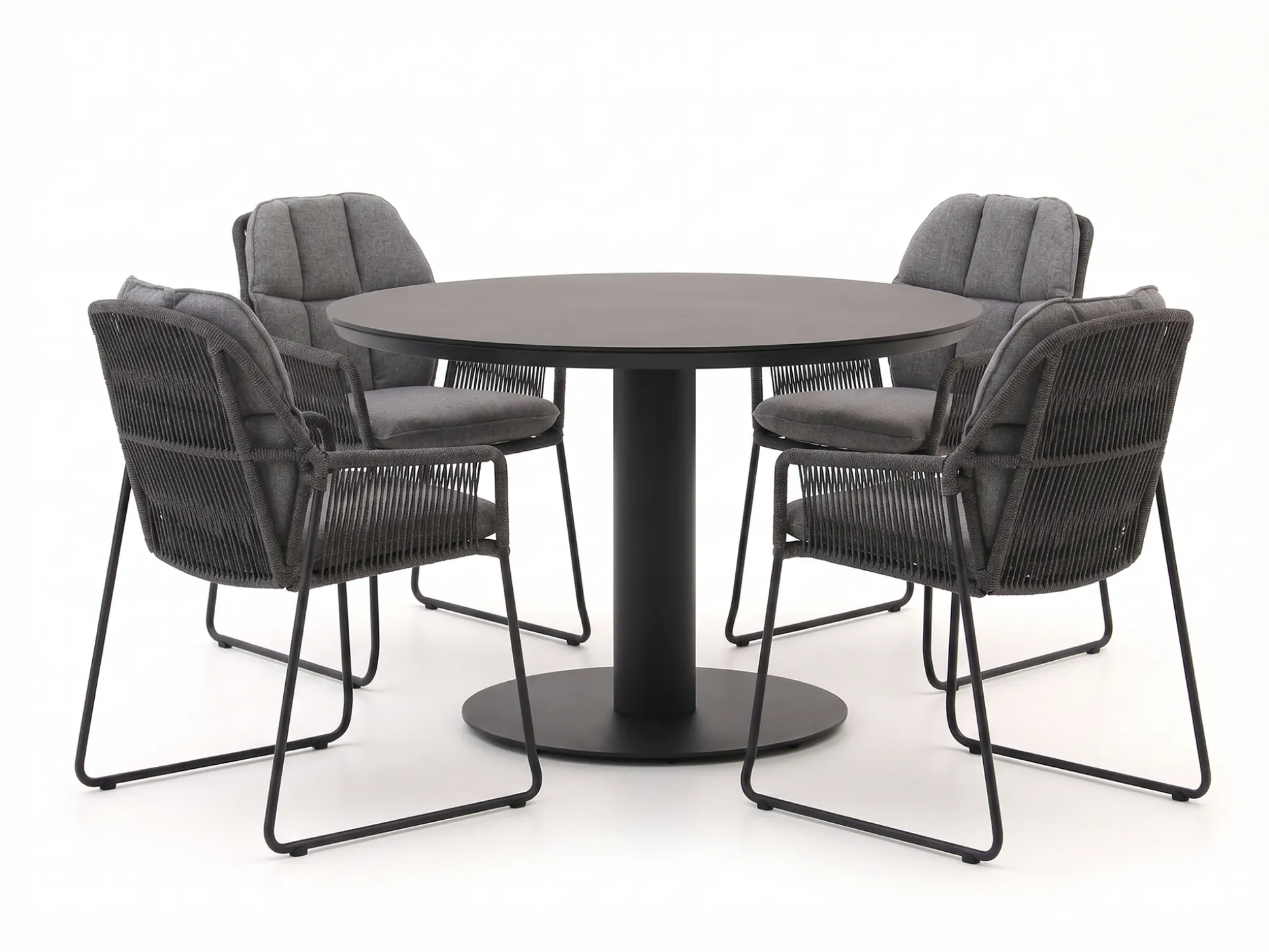 Tierra Outdoor Rivera/La Fonte ø120cm dining tuinset 5-delig