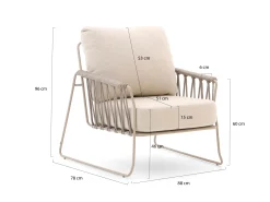 Tierra Outdoor Rivera lounge tuinstoel