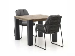 Tierra Outdoor Rivera/ROUGH-X 100cm dining tuinset 3-delig