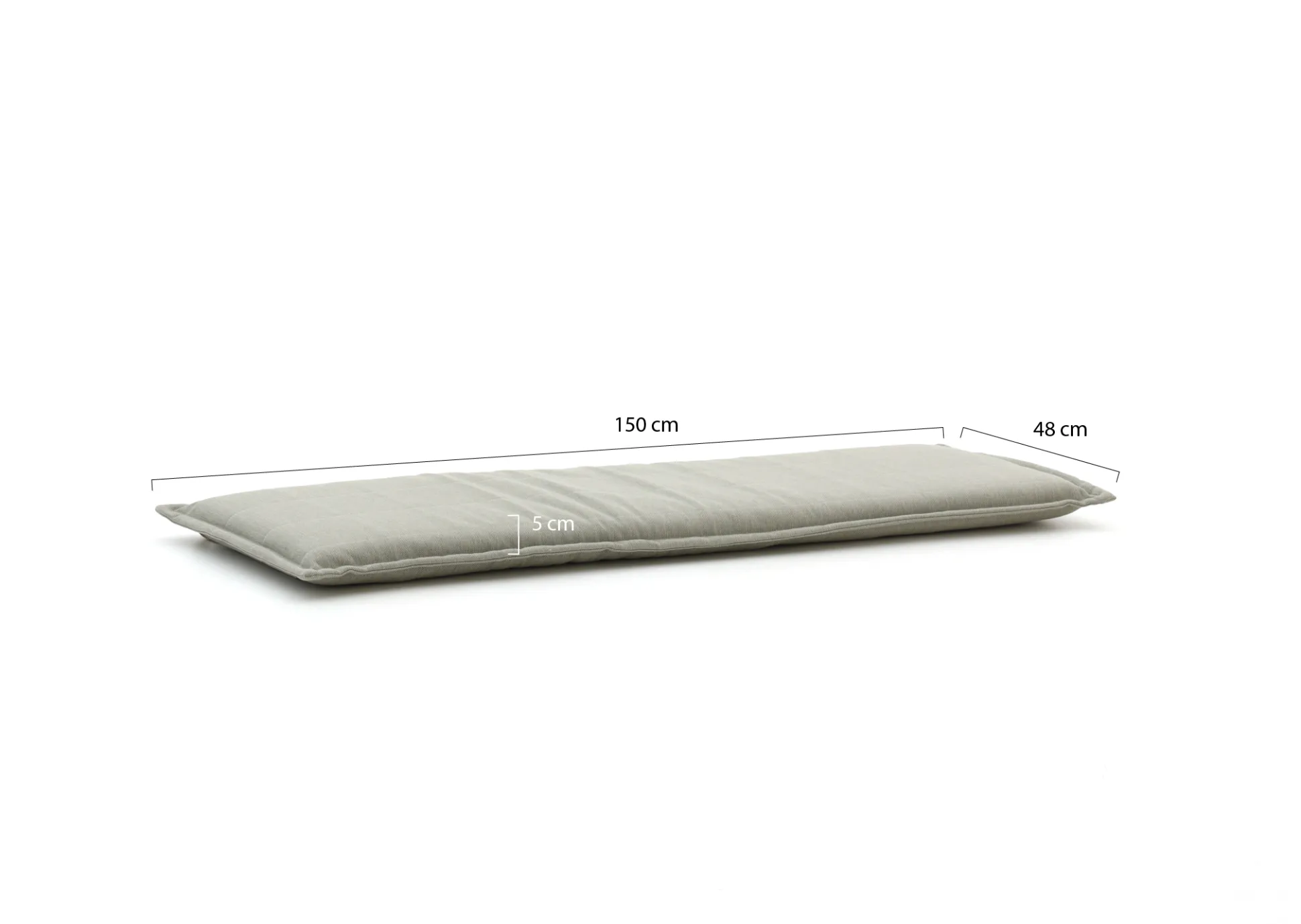 Tuinkussen 150x48cm voor tuinbank