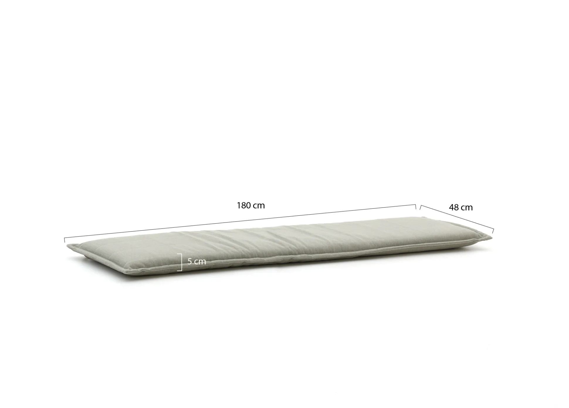 Tuinkussen 180x48cm voor tuinbank