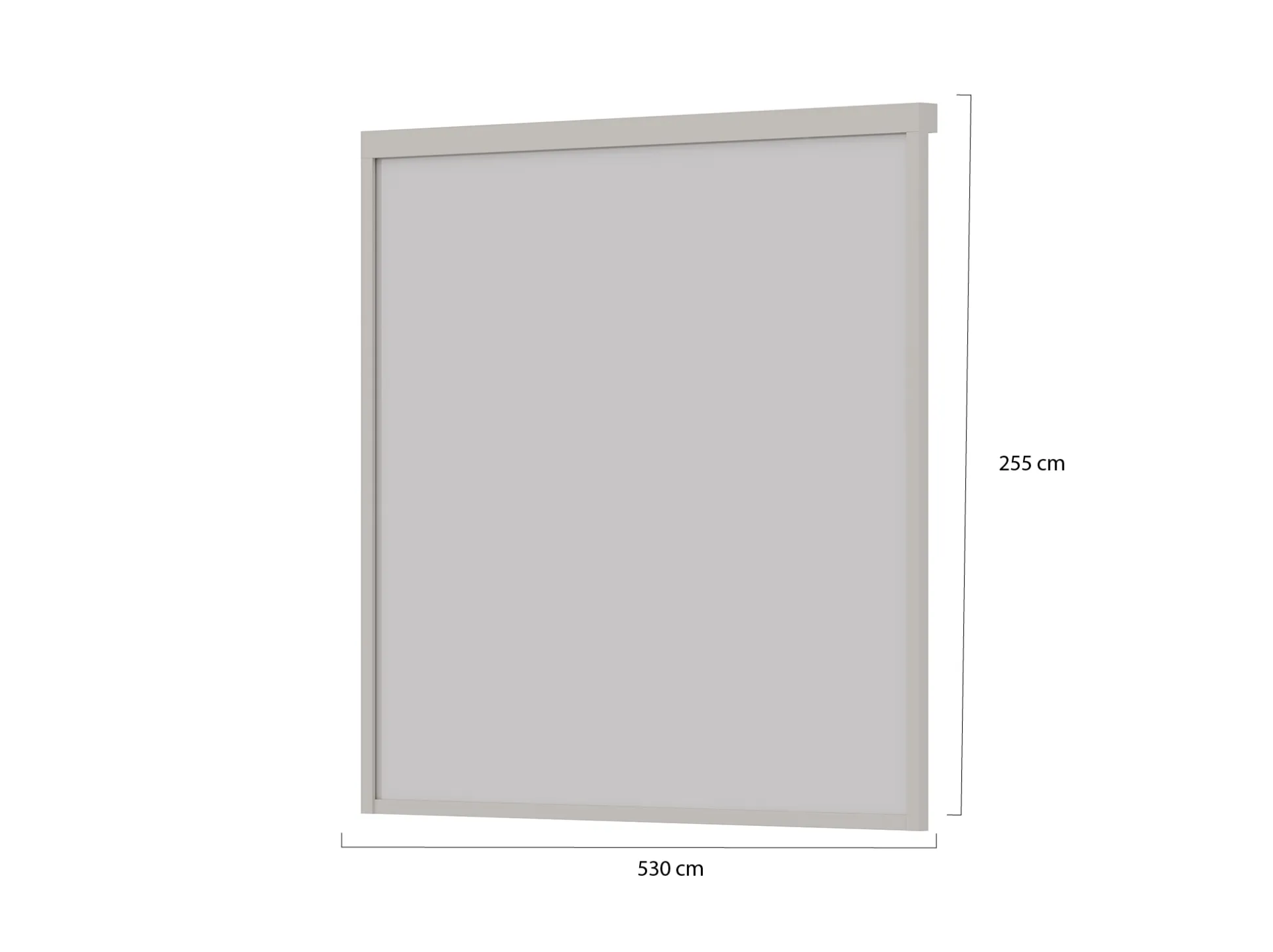 Windscherm 265cm t.b.v. Cedrino Pergola 530x360x255cm
