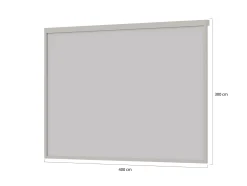 Windscherm 400cm t.b.v. Cedrino Pergola 400x300/400x360x255cm