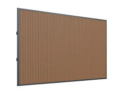 WPC Wand 400cm t.b.v. Cedrino Pergola 400x300/400x360x255cm