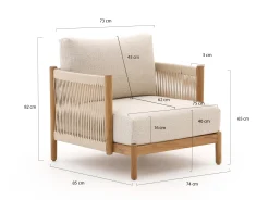 Zavelli Convivia lounge tuinstoel