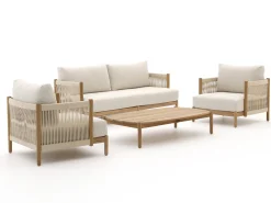 Zavelli Convivia stoel-bank loungeset 4-delig 4-zits
