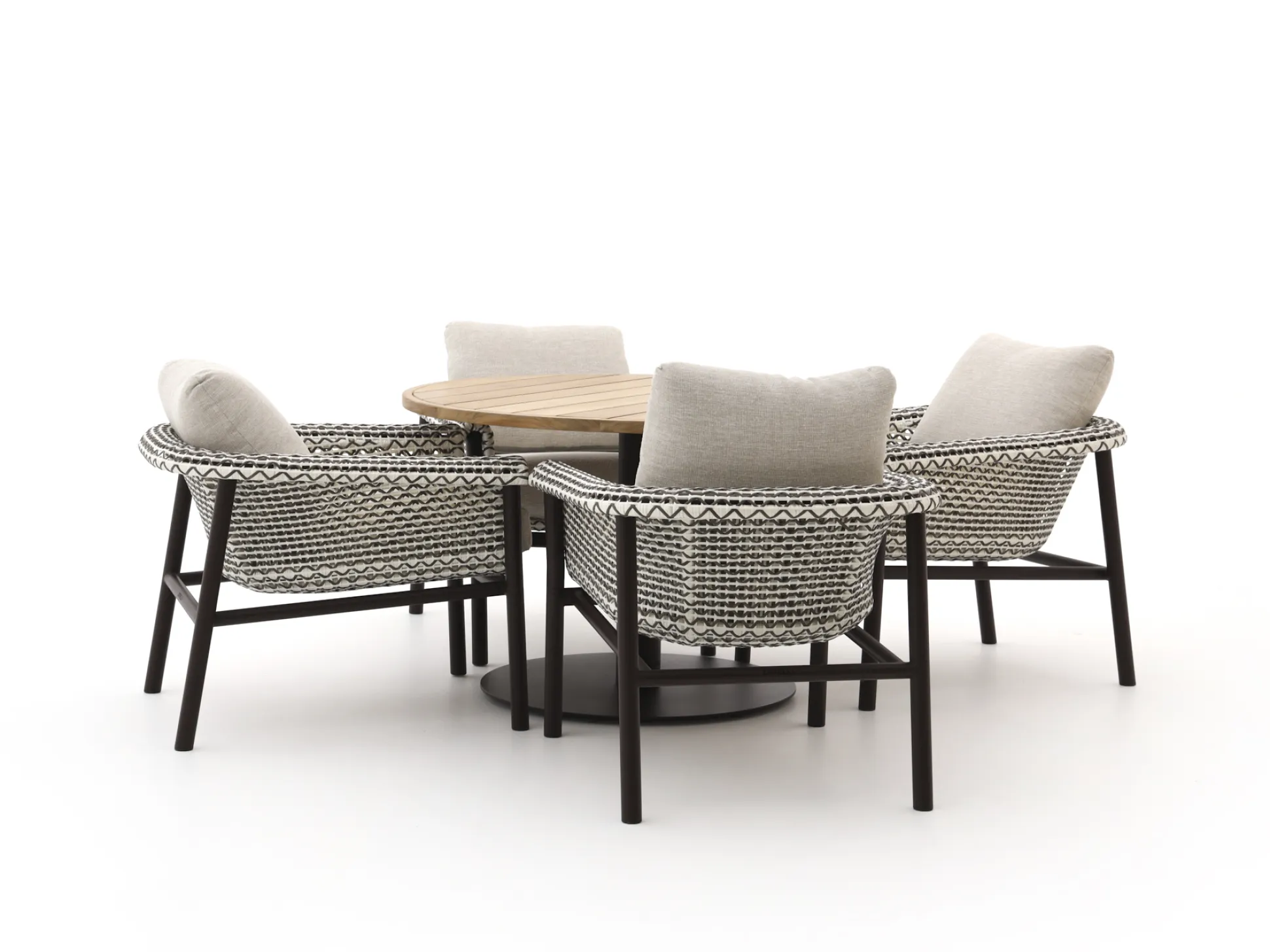 Zavelli Cuore ø 120cm dining tuinset 5-delig