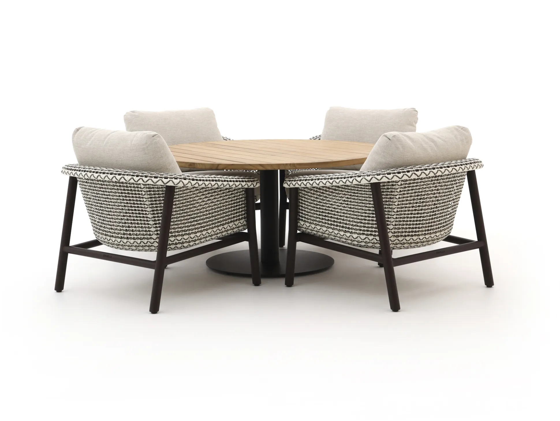 Zavelli Cuore ø 150cm low dining tuinset 5-delig