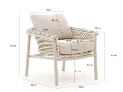 Zavelli Cuore dining tuinstoel