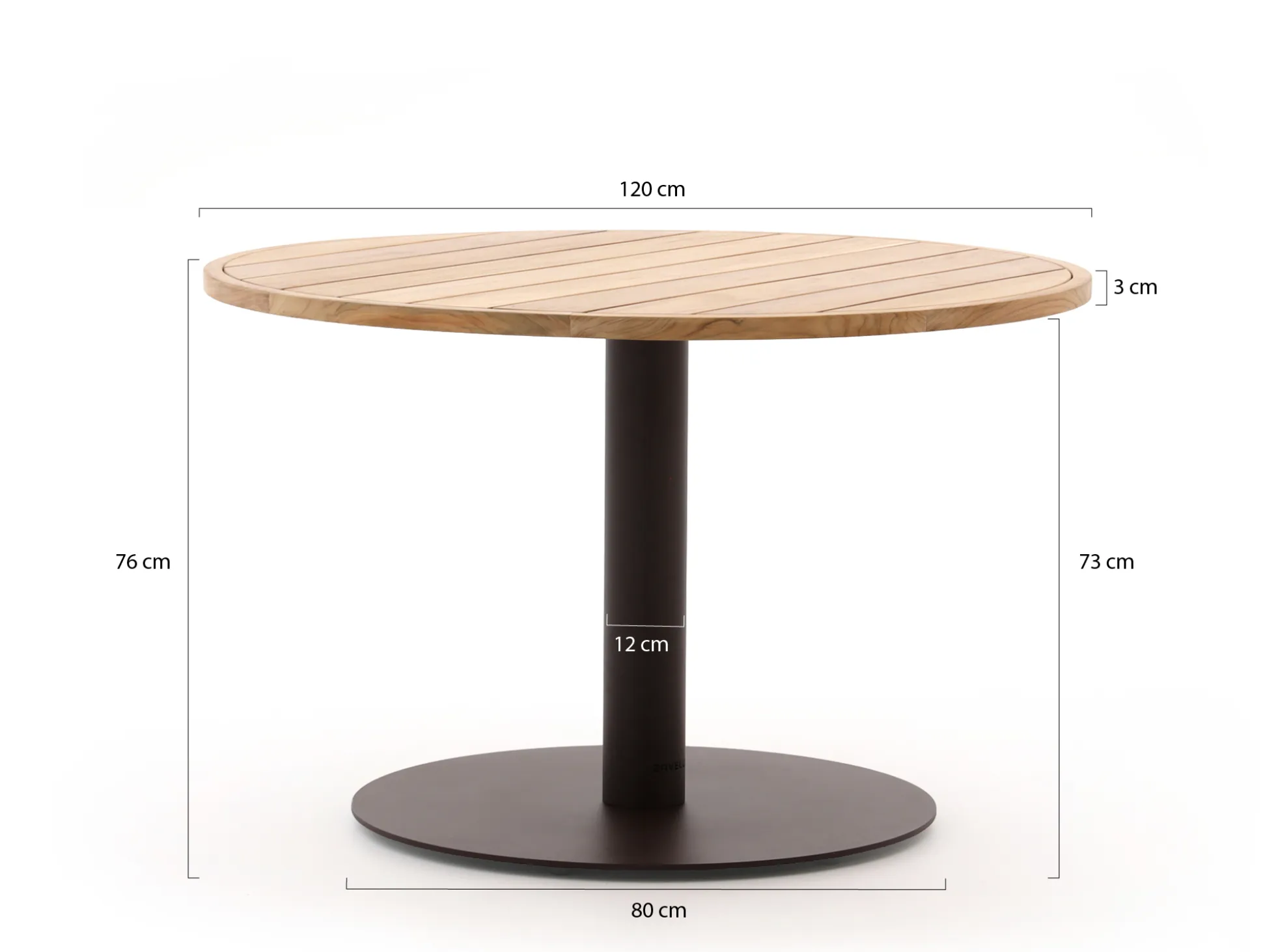 Zavelli Cuore dining tuintafel ø120cm