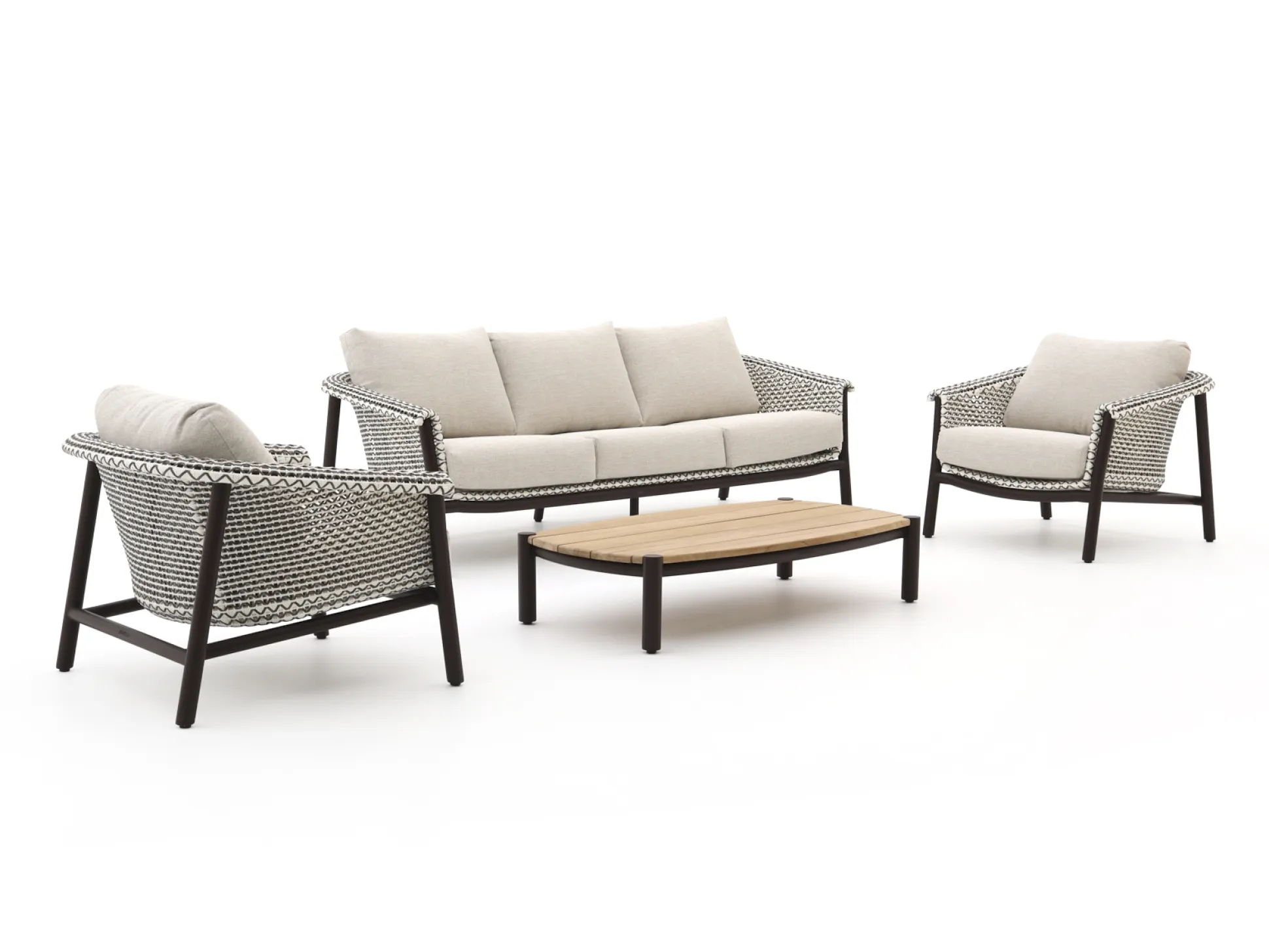 Zavelli Cuore stoel-bank loungeset 4-delig 5-zits