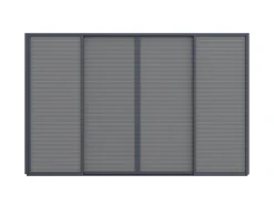 Zonwerende schuifdeuren 400x235cm t.b.v. Cedrino Pergola