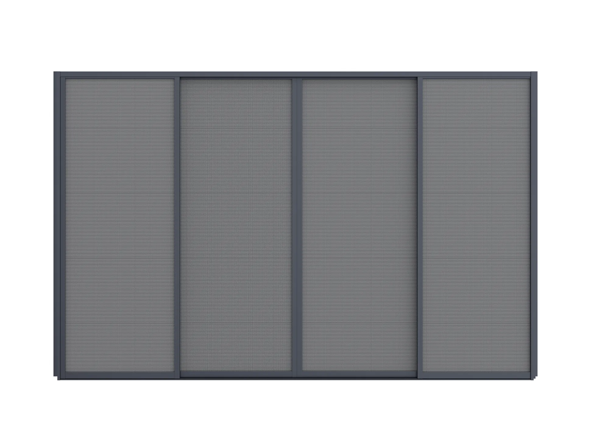 Zonwerende schuifdeuren 400x235cm t.b.v. Cedrino Pergola