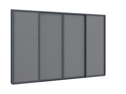 Zonwerende schuifdeuren 400x235cm t.b.v. Cedrino Pergola