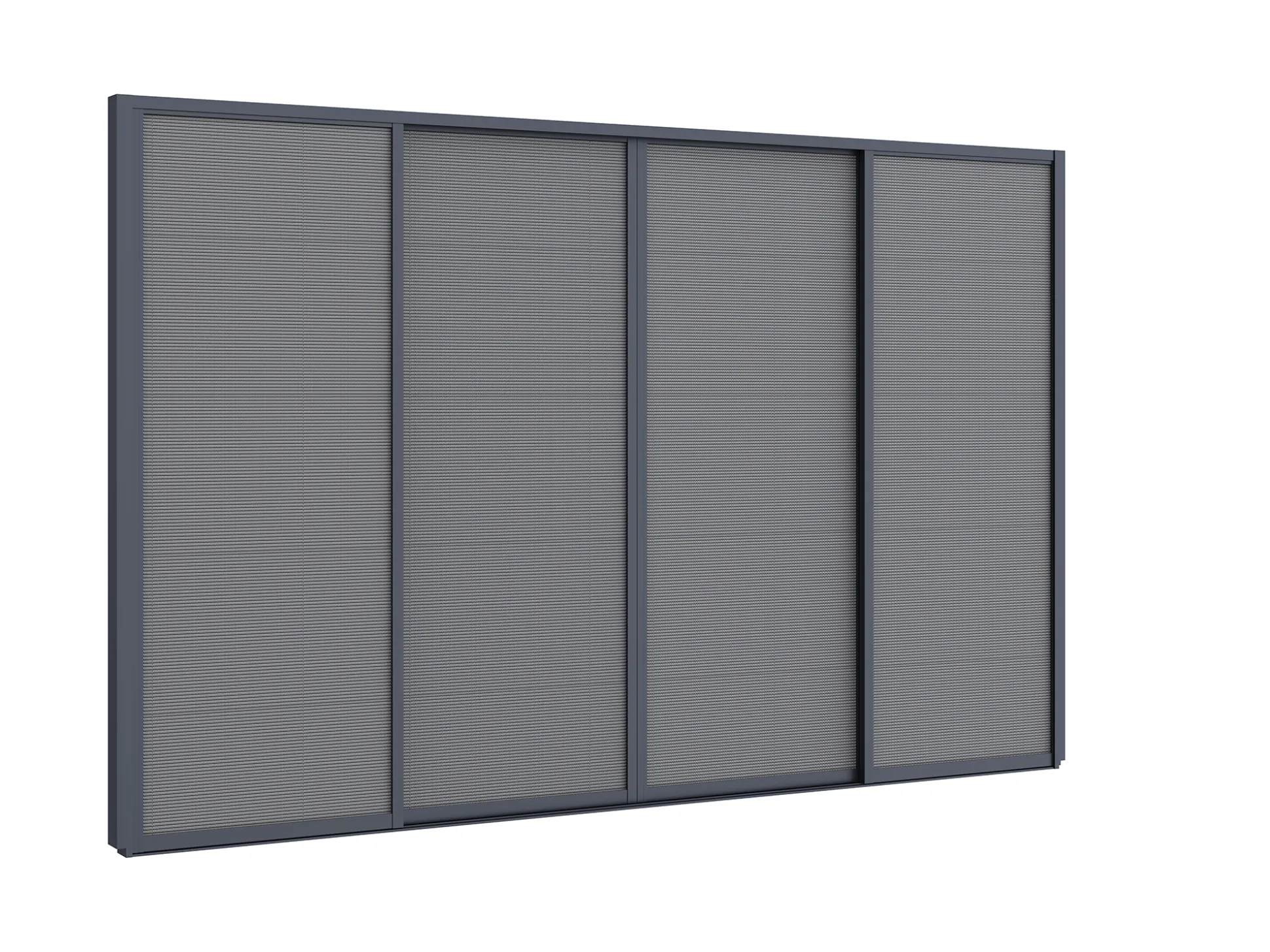 Zonwerende schuifdeuren 400x235cm t.b.v. Cedrino Pergola