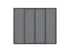 Zonwerende schuifdeuren 300x235cm t.b.v. Cedrino Pergola